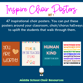 Inspire Choir Posters, Set 1 Posters